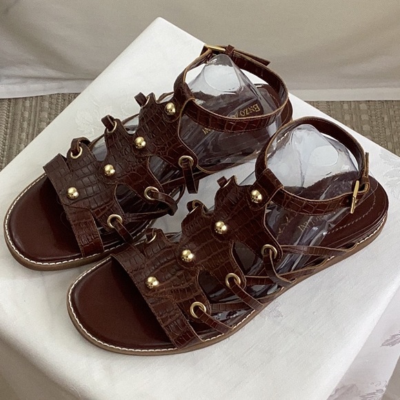 Leather Gladiator Sandals - Picture 2 of 7